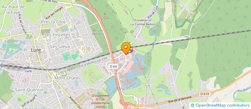 localisation de l'entreprise PRUDENT-JEANGERARD CHARLOTTE  LURE