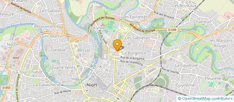 localisation de l'entreprise PRULEAU - NAPOLI à NIORT
