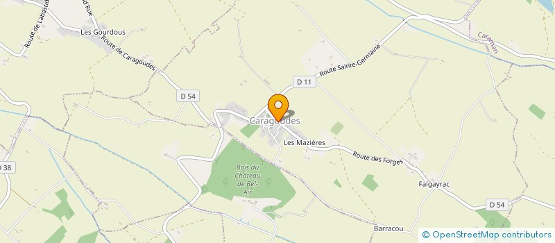 localisation de l'entreprise PRUN' & MARMAILLE à PRUNET