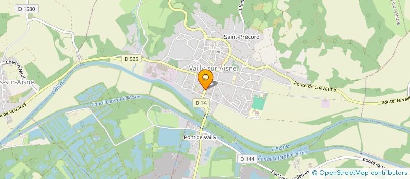 localisation de l'entreprise PRUNAD'HEUD  VAILLY-SUR-AISNE