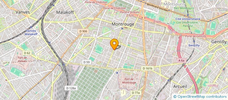 localisation de l'entreprise PRUNE  MONTROUGE