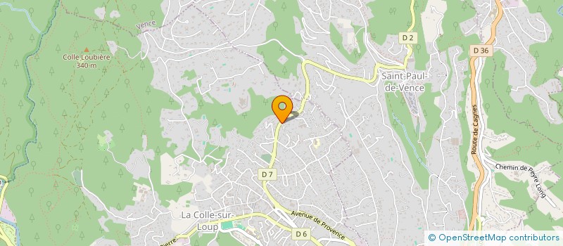 localisation de l'entreprise PRUNE à SAINT-PAUL-DE-VENCE