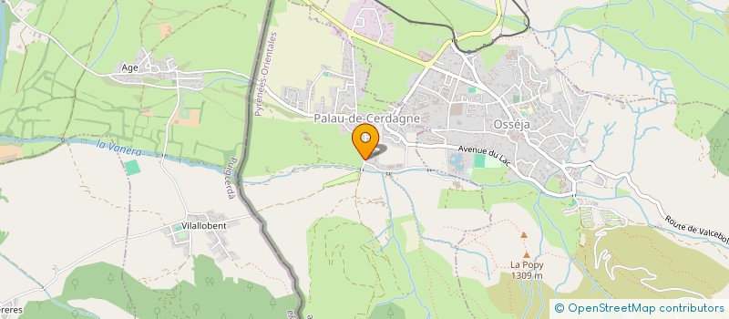 localisation de l'entreprise PRUNE ET POMME  PALAU-DE-CERDAGNE