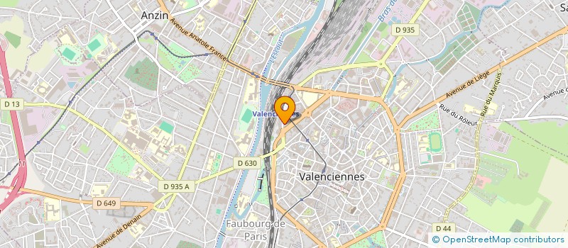 localisation de l'entreprise PRUNE RESTAURATION à VALENCIENNES
