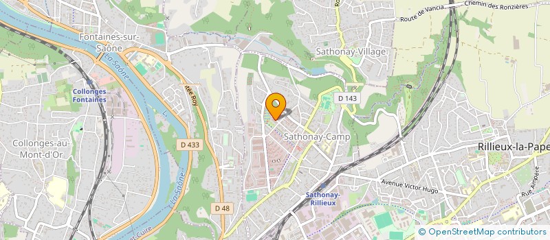 localisation de l'entreprise PRUNEFLOW  SATHONAY-CAMP