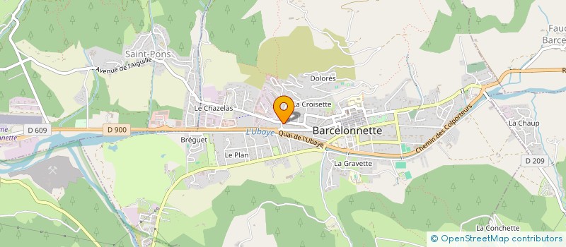 localisation de l'entreprise PRUNEL à BARCELONNETTE