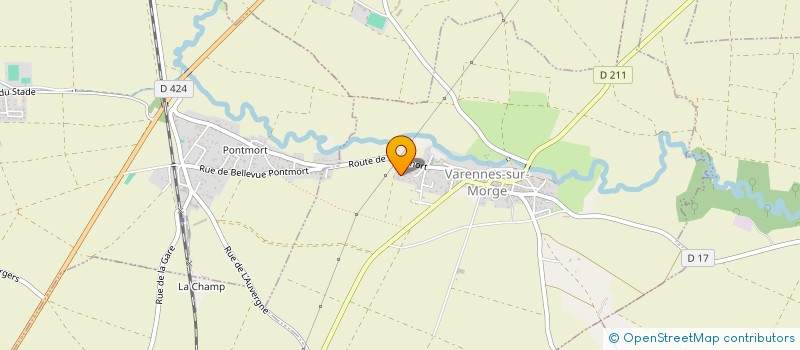 localisation de l'entreprise PRUNET LAVAGE  VARENNES-SUR-MORGE