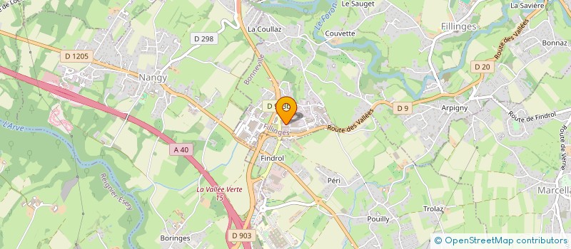 localisation de l'entreprise PRUNEWORK  FILLINGES