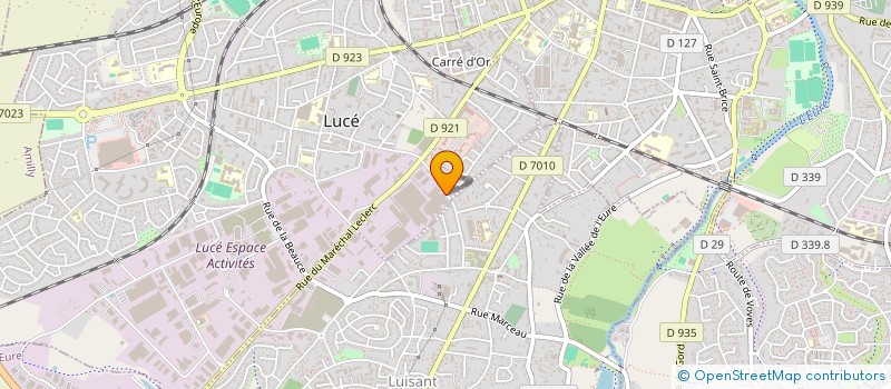 localisation de l'entreprise PRUNIER HABITAT à LUCE