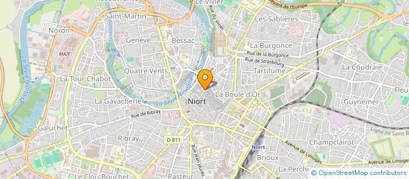 localisation de l'entreprise PRUNIER TERRASSIER  NIORT