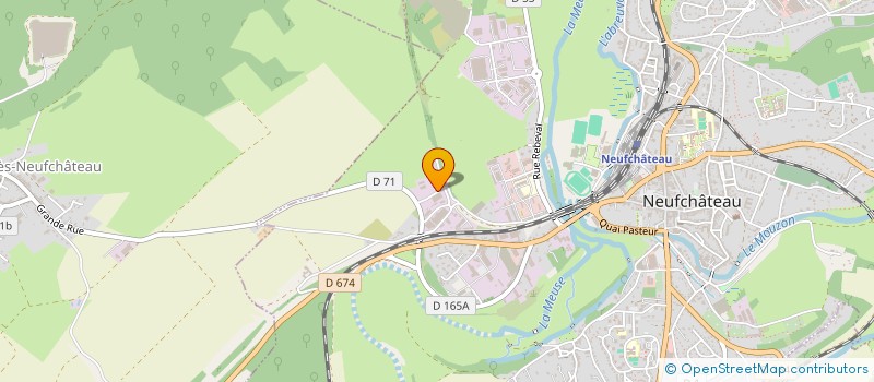 localisation de l'entreprise PRUNNOT ELECTRICITE PLOMBERIE CHAUFFAGE  NEUFCHATEAU