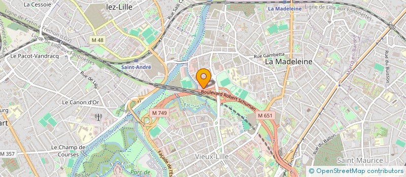 localisation de l'entreprise PRUNUS ST MAXIMIN à LA MADELEINE