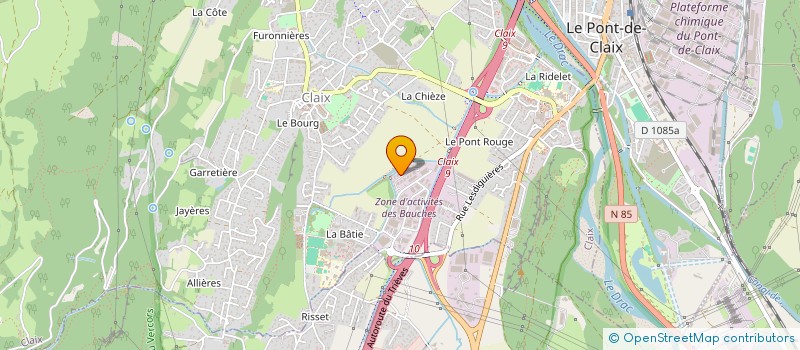 localisation de l'entreprise PRUSIK TCE  CLAIX