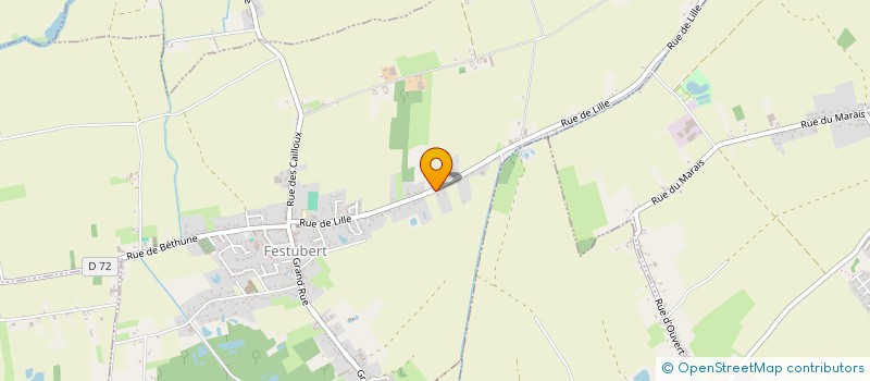 localisation de l'entreprise PRUVOST HABITAT  FESTUBERT