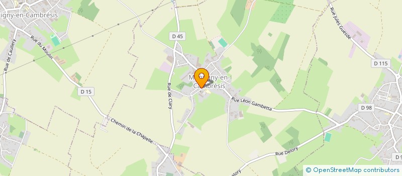localisation de l'entreprise PRUVOT à MONTIGNY-EN-CAMBRESIS