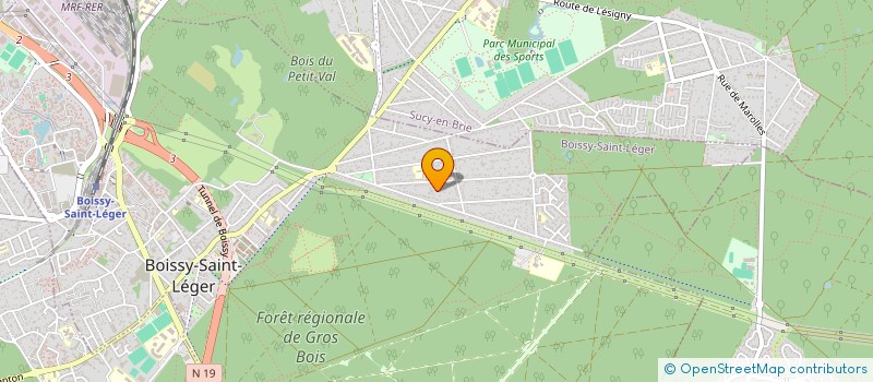 localisation de l'entreprise PRV IMMO à BOISSY-SAINT-LEGER