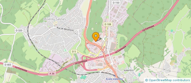 localisation de l'entreprise PRV IMMOBILIER  MISEREY-SALINES