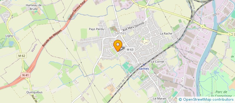 localisation de l'entreprise PRYMUS EDITION  SANTES