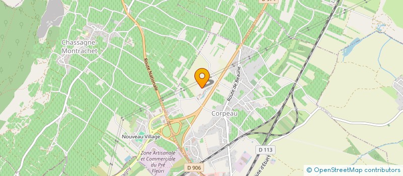 localisation de l'entreprise PRYNEL  CORPEAU