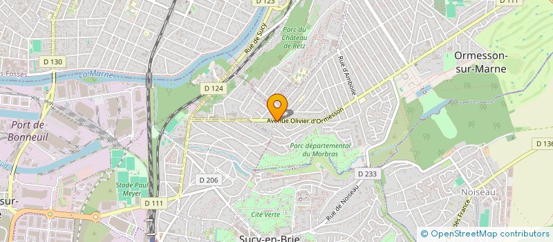 localisation de l'entreprise PRYSM à ORMESSON-SUR-MARNE