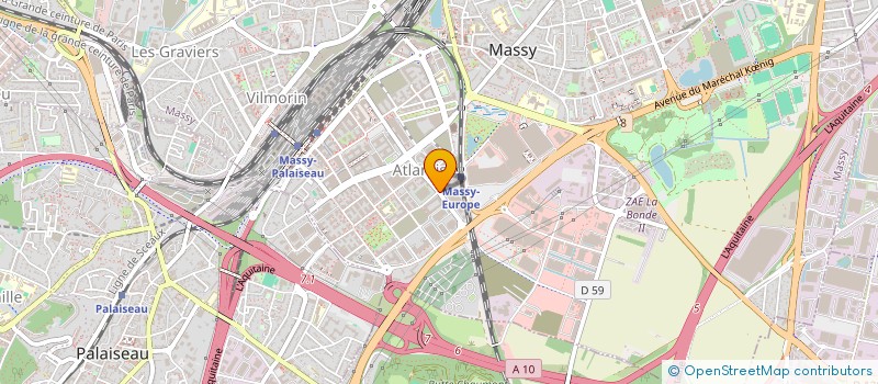 localisation de l'entreprise PRYSM HOLDING  MASSY