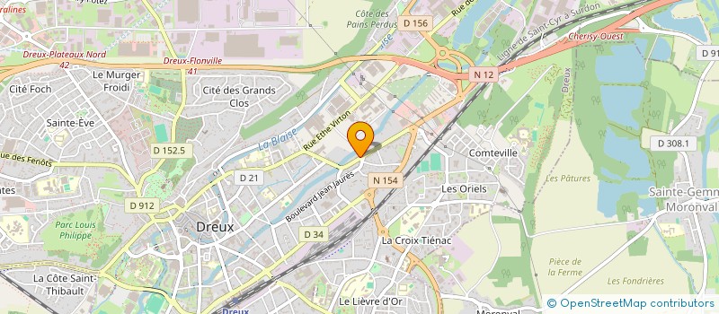 localisation de l'entreprise PRYSMA LUX à DREUX