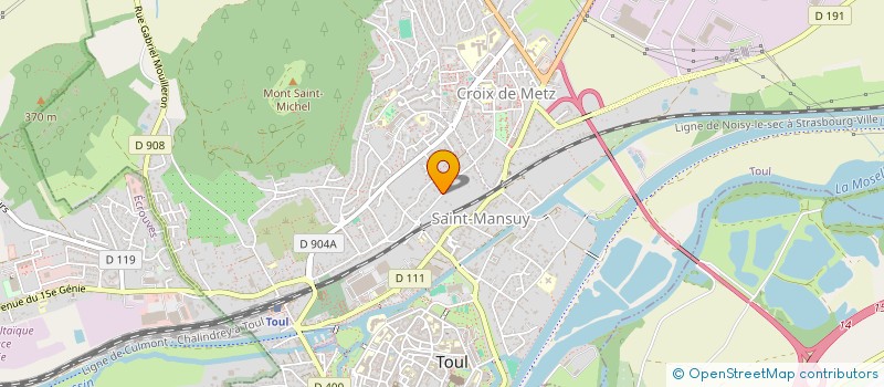 localisation de l'entreprise PS 227  TOUL