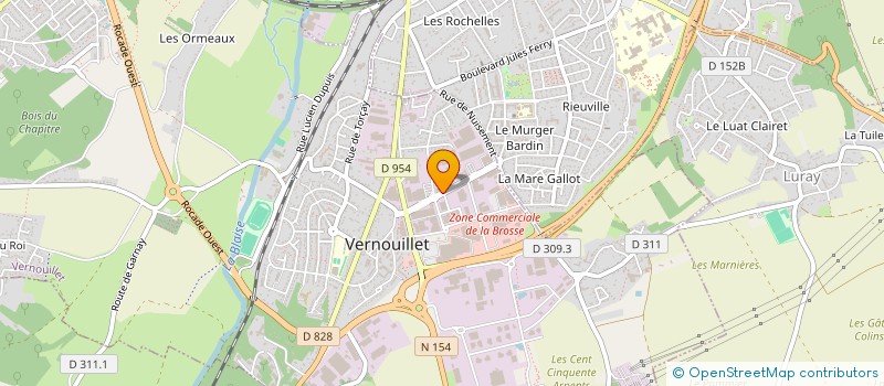 localisation de l'entreprise PS BTP à VERNOUILLET