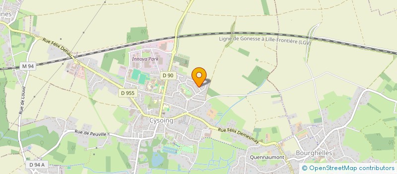 localisation de l'entreprise PS COLLEGE  CYSOING