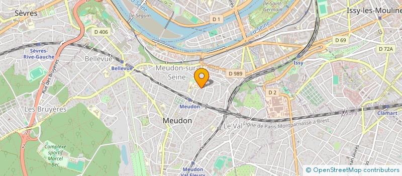 localisation de l'entreprise PS CONSULT  MEUDON