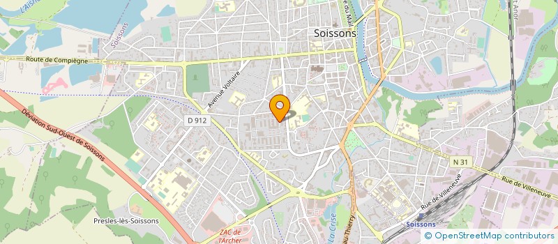 localisation de l'entreprise PS DEVELOPPEMENT à SOISSONS