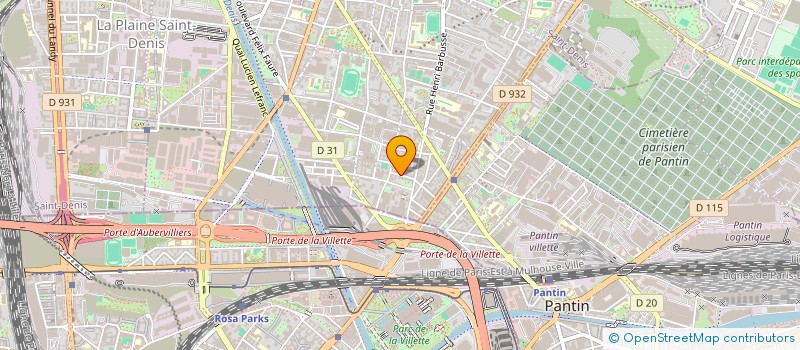 localisation de l'entreprise PS HABITAT  AUBERVILLIERS