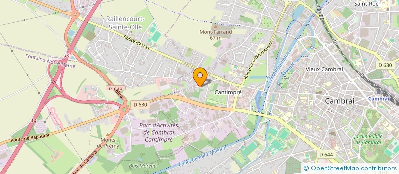 localisation de l'entreprise PS HOLDING à CAMBRAI