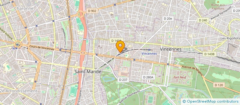 localisation de l'entreprise PS I LOVE U à VINCENNES