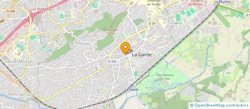 localisation de l'entreprise PS IMMO SUD à LA GARDE