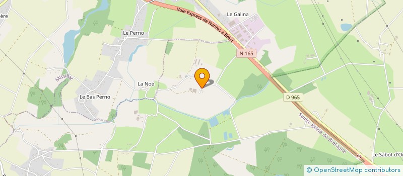 localisation de l'entreprise PS IMMOBILIER à SAINTE-REINE-DE-BRETAGNE