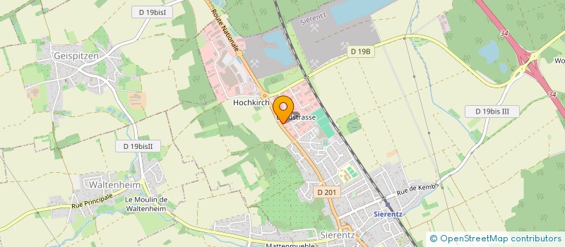 localisation de l'entreprise PS OPTIQUE SIERENTZ  SIERENTZ