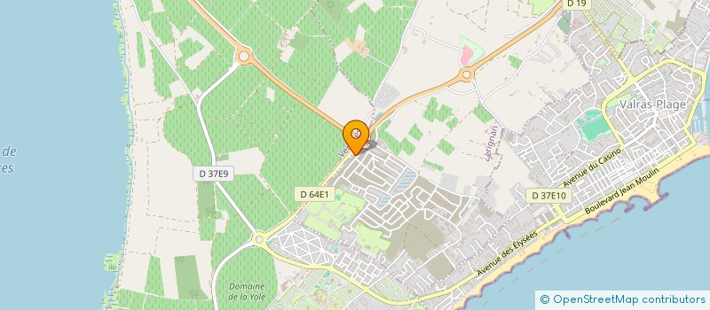 localisation de l'entreprise PS PEINTURE ET FINITION  SERIGNAN