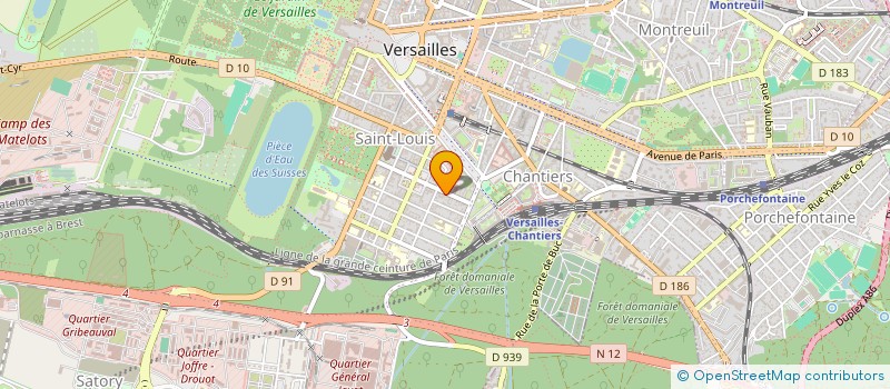 localisation de l'entreprise PS-SERVICES à VERSAILLES
