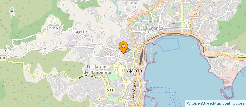 localisation de l'entreprise PS2A à AJACCIO