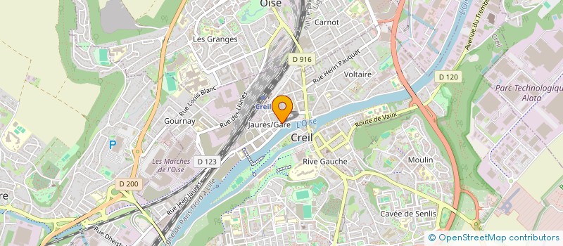 localisation de l'entreprise PS2A PARROT  CREIL