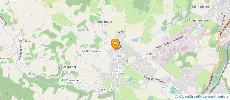 localisation de l'entreprise PS2S à SAVIGNY