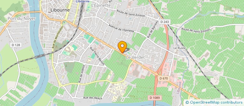 localisation de l'entreprise PSA  LIBOURNE
