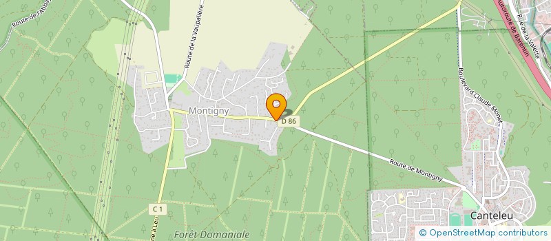 localisation de l'entreprise PSA  MONTIGNY