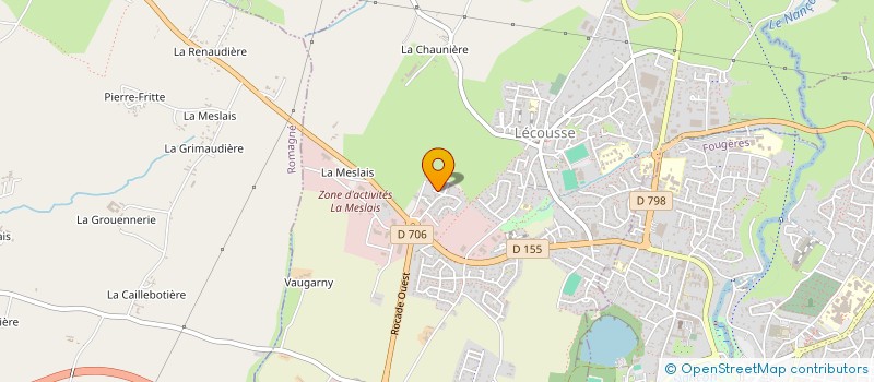 localisation de l'entreprise PSA  LECOUSSE