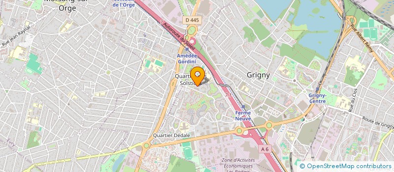 localisation de l'entreprise PSA DRIVE à GRIGNY