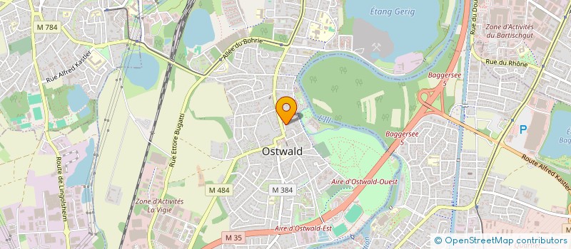 localisation de l'entreprise PSALMODIA GAGNIERES  OSTWALD