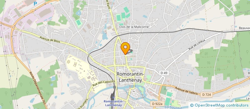 localisation de l'entreprise PSASS à ROMORANTIN-LANTHENAY