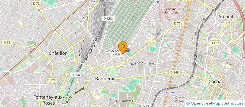 localisation de l'entreprise PSB à BAGNEUX