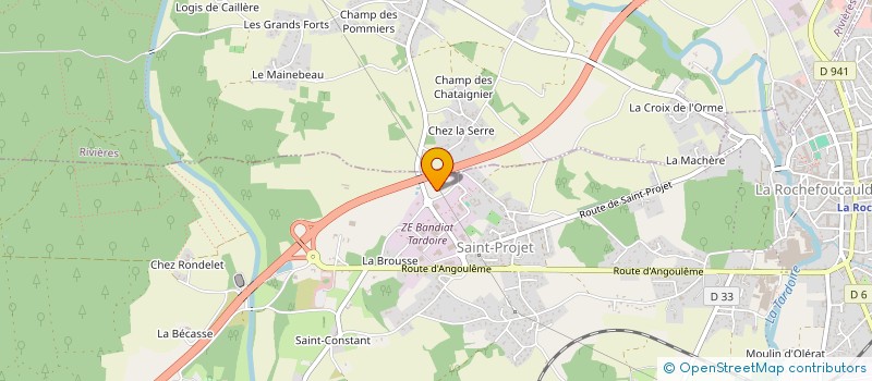 localisation de l'entreprise PSB  LA ROCHEFOUCAULD-EN-ANGOUMOIS